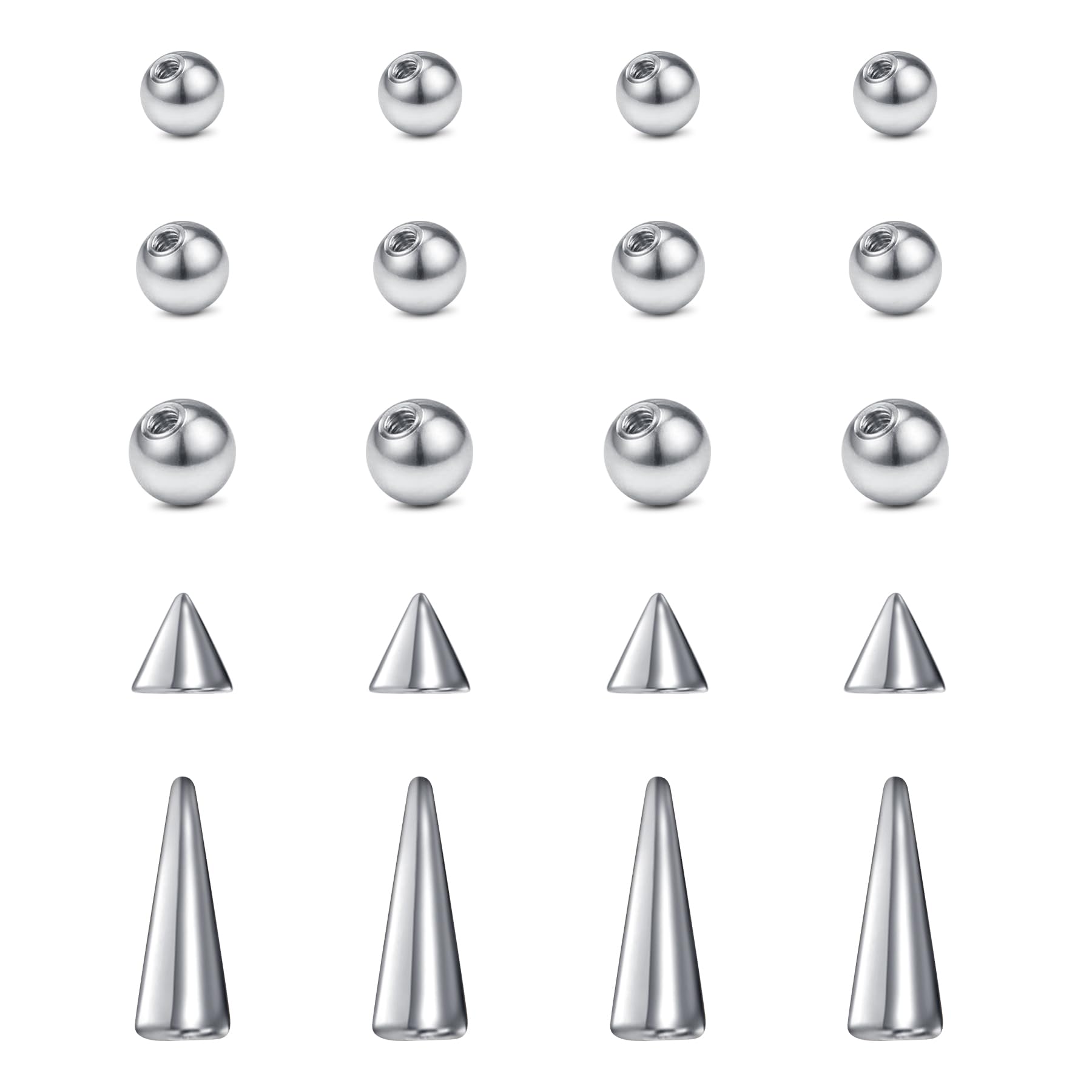 20pcs 16Gauge roestvrijstalen  - Body Jewelry Replacement Ball recensie en prijs