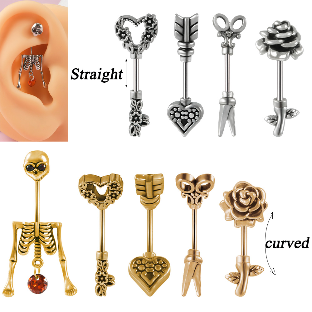 1Pc Vintage Chirurgisch Staal  - Body Jewelry Surgical Steel recensie en prijs